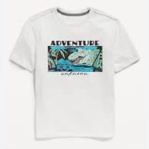 Old Navy Graphic Print Tee Adventure Unknown Dino T-shirt NEW Boys XL 14 / 16